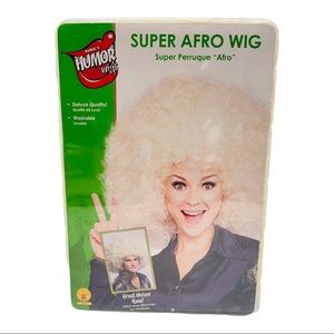 Rubles Super Afro curly blonde disco wig adult women’s Halloween costume